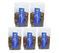 Pack 5 Choco Shells Sin Gluten EcoBasics Bio 160 g, Cereales Ecológicos Crujientes con Cacao para Desayunos, Yogures y Bebidas Vegetales, Total 800 g