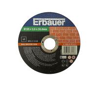 Pack 5 discos de corte piedra 125x2,5 mm erbauer