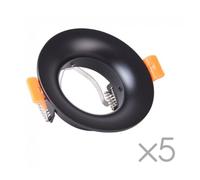 Pack 5 empotrables basic ii redondos (negro) marca wonderlamp