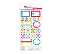 Anita y Su Mundo Colección Aventura Láminas de Pegatinas, 21 Diseños por Hoja, Paper, Multicolor, 15 x 32 cm