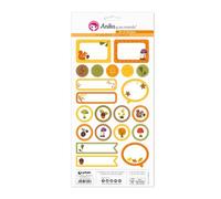 Pack 5 Hojas Pegatinas 15X32 Cm Papel En El Bosque 17 Fsc Anita