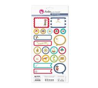 Pack 5 Hojas Pegatinas 15X32 Cm Papel Isla Del Tesoro Fsc Anita