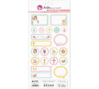 Pack 5 Hojas Pegatinas 15X32 Cm Papel Primera Comun.20 Ell Fsc Anita