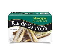(Pack 5) Navajas al Natural Ría de Santoña 4/8 piezas: Frescura del Mar Cantábrico, Saludables y Nutritivas, Ricas en Yodo y Omega 3. Calidad y Sabor Excepcional, Recolectadas de Forma Sostenible.
