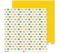 Pack 5 Papeles Decorados 12X12" 180 G Corazón Puro Amor 17 Fsc Anita