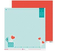Pack 5 Papeles Decorados 12X12" 180 G Corazón Puro Amor 17 Fsc Anita