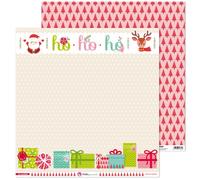 Pack 5 Papeles Decorados 12X12" 180 G Hoho En Navidad Fsc Anita