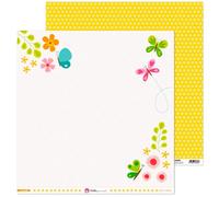 Pack 5 Papeles Decorados 12X12" 180 G Mariposas Mi Jardin 16 Fsc Anita