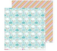Pack 5 Papeles Decorados 12X12" 180 G Nubes Puro Amor 17 Fsc Anita
