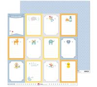 Pack 5 Papeles Decorados 12X12" 180 G Tarjetas Nuestro Peque 19 Fsc Anita
