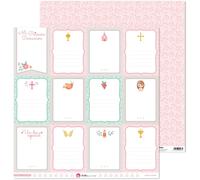 Pack 5 Papeles Decorados 12X12" 180 G Tarjetas Primera Comun.20 Ell Fsc Anita