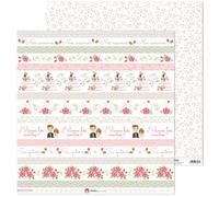 Anita y Su Mundo Colección Nos Casamos Papeles de Scrapbooking, Paper, Tiras, 30.5 x 30.5 cm