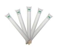 Pack 5 pares de aplaudidores hinchables compostables - 100% ecológicos y biodegradables. Bioplástico Vegetal de Almidón de Patata - Para cumpleaños, fiestas y eventos deportivos FUN FAN LINE (Blanco)