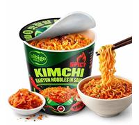 Pack 5 Ramen Fideos Copa Instantáneos Ramyun - Instant Noodle Cup Tallarines Ramen coreano (KIMCHI)