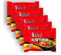 Pack 5 Ramen Fideos Instantáneos Sabor Ternera - Instant Noodle Tallarines