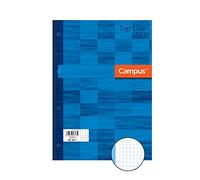 PACK 5 Recambio A4 80h 90gr Cuad. 5 mm banda azul CAMPUS