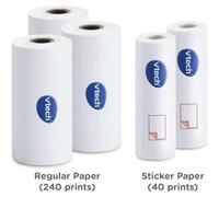 Pack 5 Rollos Papel Térmico VTech para Cámara Print Cam/ 3 Rollos Térmicos y 2 Rollos Pegatina