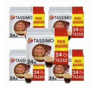 Pack 5 Uds Marcilla Cápsulas de Café Espresso 24 Cápsulas Compatibles Tassimo