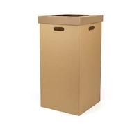 Pack 5 unidades - PAPELERA EVENTOS TAPA MARRON ORGANICO 37 x 37 x 70