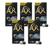 Pack 5 x L'OR Cafe Espresso Cápsulas Fortissimo 10 Uds Compatibles con Maquina Nespresso - Qumir