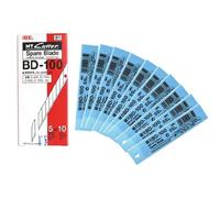 PACK 50 Cuchillas Biseladas 9 MM Angulo 30º Grados - Hojas Recambios para Cuter Estrecho NT CUTTER BD-100