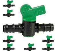 Pack 50 Llave 20mm Riego | Llave goteo 20 mm | Llave de paso Riego 20 mm | Valvula riego por goteo 20mm | Valvula tuberia 20mm