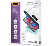 Pack 500 fundas plastificar 80 micras brillo a3 (303x426 mm) fellowes
