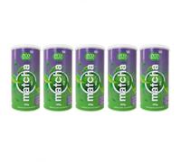 Pack 5x Té Matcha en Polvo Eco Basic Bio 225 g, Matcha Ecológico para Bebidas, Matcha Latte, Batidos, Repostería y Recetas Caseras, Total 1,125 kg
