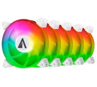 Pack 5x Ventiladores Arc Light ARGB 120mm (Blanco) - ABYSM