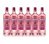 Pack 6 Botellas Larios Rosé Premium Gin 70 inebra Mediterránea con Fresas | Ideal para Regalo y Eventos | 37,5% Vol