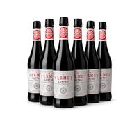 Pack 6 Botellas Vermut Lustau Rojo Premium - Vermouth Artesanal de Jerez - Aperitivo Gourmet con Botánicos y Especias - Emilio Lustau- MYSECRETWINE-