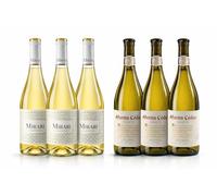 Pack 6 Botellas Vino Blanco Premium - 3x Martín Códax Albariño D.O. Rías Baixas + 3x Mirari Chardonnay D.O. Navarra - Selección de Vinos MYSECRETWINE-