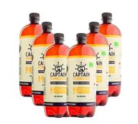 Pack 6 L Bebida Kombucha BIO piña y melocotón Captain Kombucha