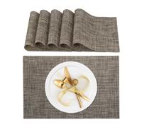 Pack 6 manteles individuales PVC Salvamanteles lavables Manteles de mesa colores
