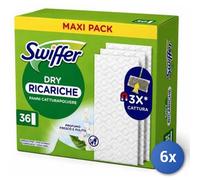Pack 6 Piezas Swiffer Recambios Paño Fuerte Fresco Seco 36 Pz
