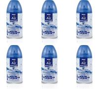 Pack 6 Recambios Aerosol Ambientador Spray Frescor Natural para Difusores y Manual, Esencia para hogar con Aroma Frescor Colonia 250 ml