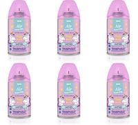 Pack 6 Recambios Aerosol Ambientador Spray Frescor Natural para Difusores y Manual, Esencia para hogar con Aroma Unicornio 250 ml