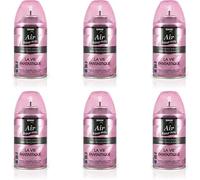 Pack 6 Recambios Aerosol Ambientador Spray Frescor Natural para Difusores y Manual, Esencia para hogar con Aroma La vida Fantastica 250 ml