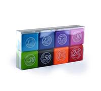 Pack 6 Sellos Escolares - Especial Profesores en 6 Colores y 7 Idiomas, Hasta 1000 Impresiones por Sellos en caja transparente by Office Box (Euros)