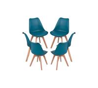 Regalos Miguel - Packs Sillas Comedor - Pack 6 Sillas Synk Basic - Verde Azulado