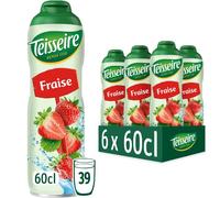 Pack 6 Siropes Fresa Teisseire - 6 x 60 cl