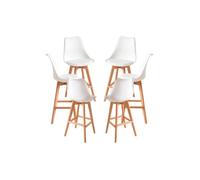 Pack 6 taburetes synk - blanco