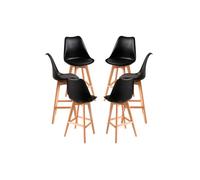 Pack 6 taburetes synk - negro