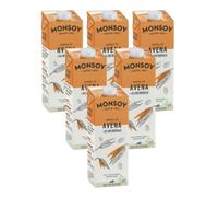 Pack 6 uds Bebida BIO de avena y almendra Monsoy 1 L