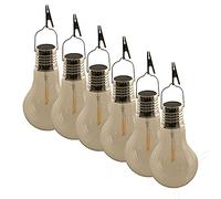 Pack 6 Unidades Bombilla Solar Cristal Filamento Il951220P LuxformX, Grande