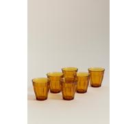 Pack 6 vasos Duralex® vidrio color ámbar 250 ml NARANJA M