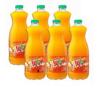 PACK 6 - Zumo de Naranja Simón Life 1,5L - Bebida Refrescante con Zumo de Frutas Enriquecida con Vitaminas | Formato Familiar para Consumo Diario y Desayunos Saludables