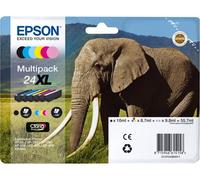 Epson Elephant Multipack 6-colours 24XL Claria Photo HD Ink