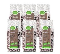 Pack 6X Azuki EcoBasics Bio 500 g, 3 kg Total, Judía Roja Ecológica, Legumbre Bio Ideal para Guisos, Sopas, Potajes, Ensaladas, Bowls y Cocina Vegetal