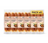 Pack 6x “Esto no es Chorizo” Dulce Vegano Ahimsa Bio 230 g | 6 Envases de 230 g (Total 1,380 Kg) Total 12 chorizos | Alternativa Vegetal Tipo Chorizo | Sabor Suave